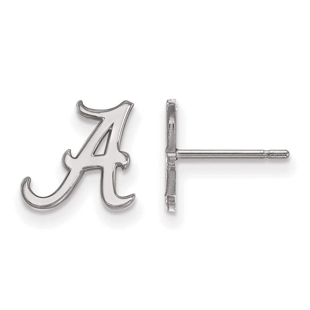Sterling Silver University of Alabama (Tiny) 'A' Post Earrings
