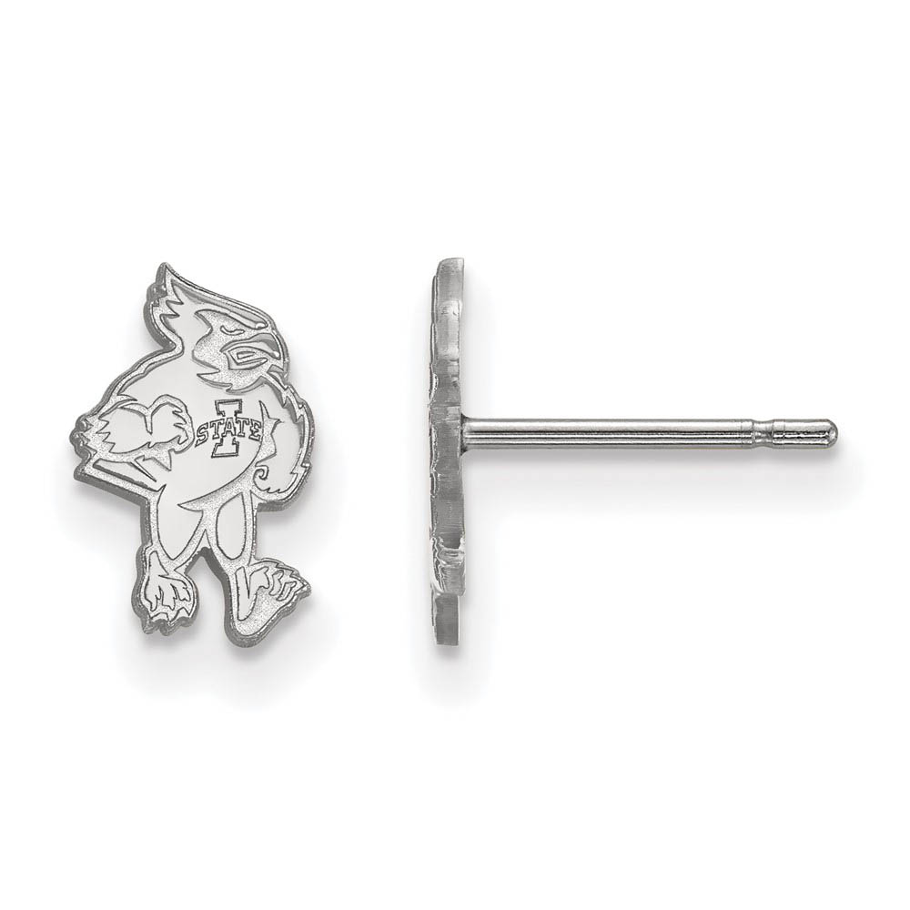 Sterling Silver Iowa State University (Tiny) Post Earrings