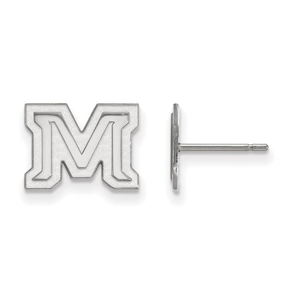 Sterling Silver Montana State University XS (Tiny) 'M' Post Earrings