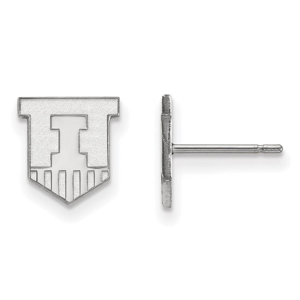 Sterling Silver University of Illinois (Tiny) Post Earrings