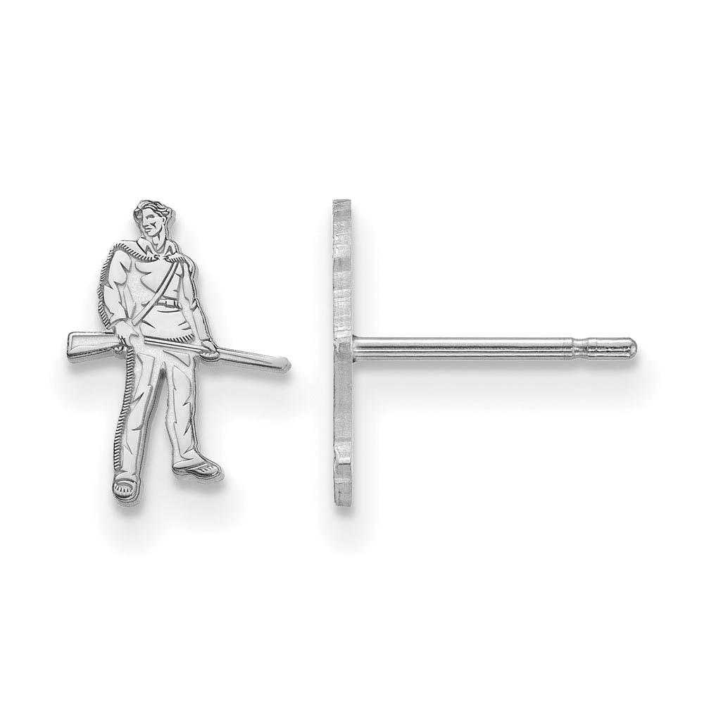Sterling Silver West Virginia University (Tiny) Post Earrings