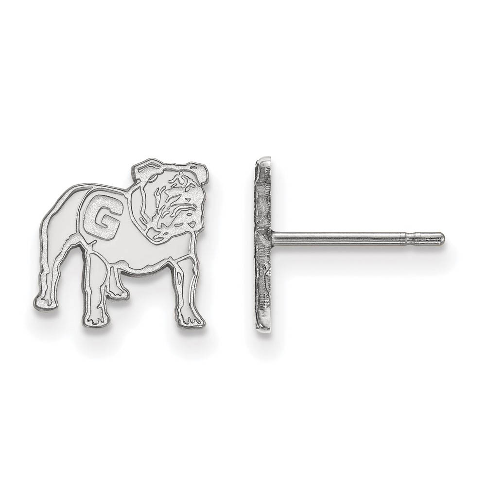 Sterling Silver University of Georgia (Tiny) Mascot Post Earrings
