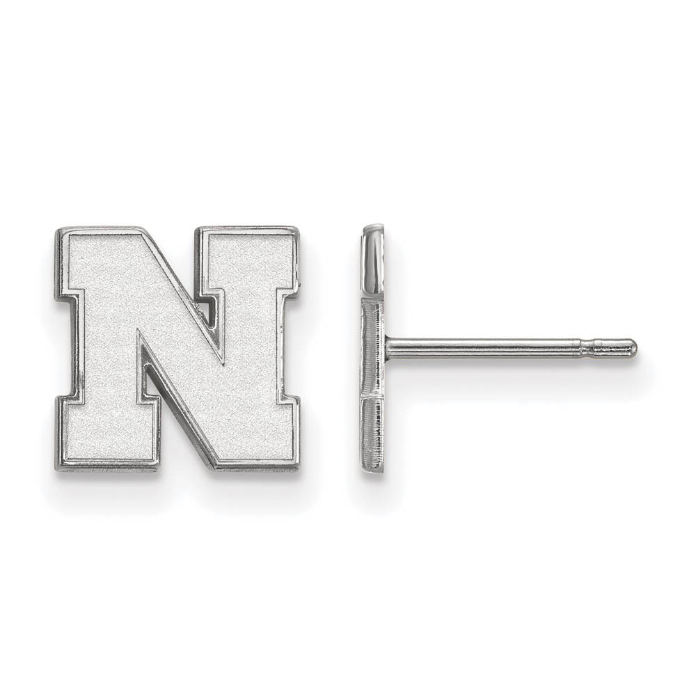Sterling Silver University of Nebraska (Tiny) Post Earrings