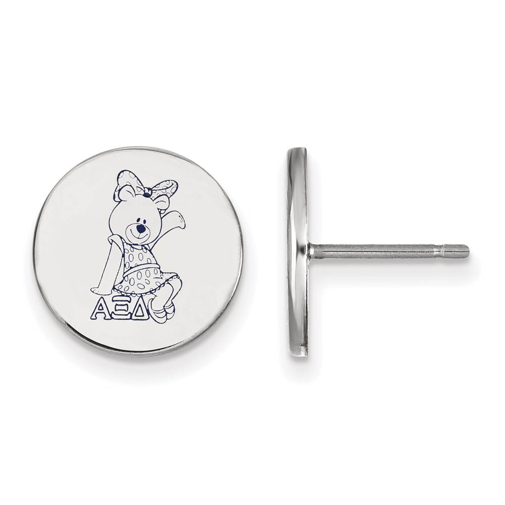 Sterling Silver Alpha Xi Delta Enamel Post Earrings