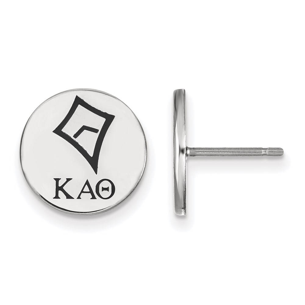 Sterling Silver Kappa Alpha Theta Enamel Post Earrings