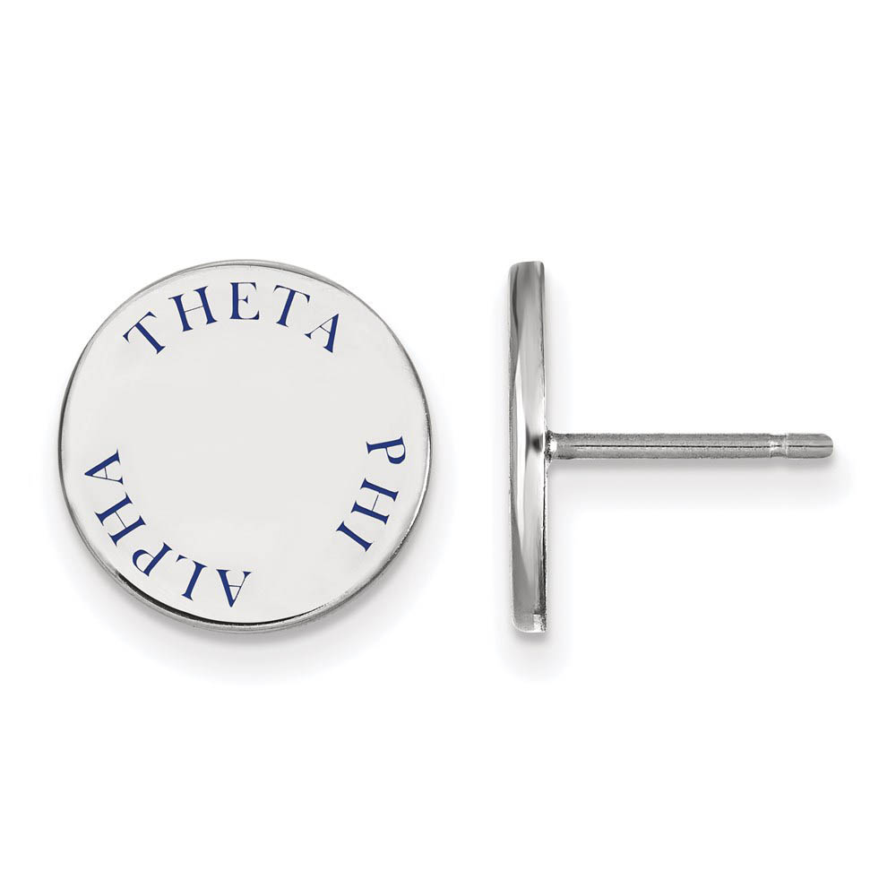 Sterling Silver & Enamel Theta Phi Alpha Enamel Post Earrings