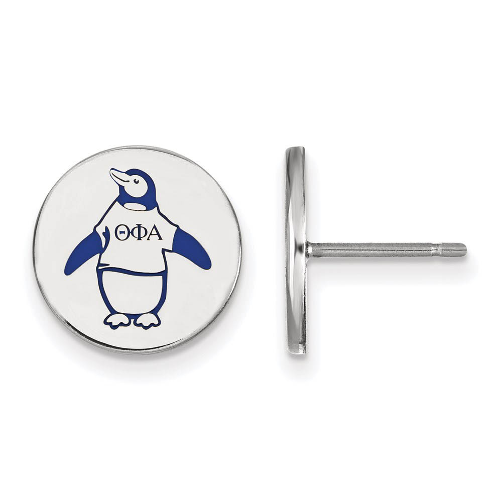 Sterling Silver Theta Phi Alpha Enamel Post Earrings