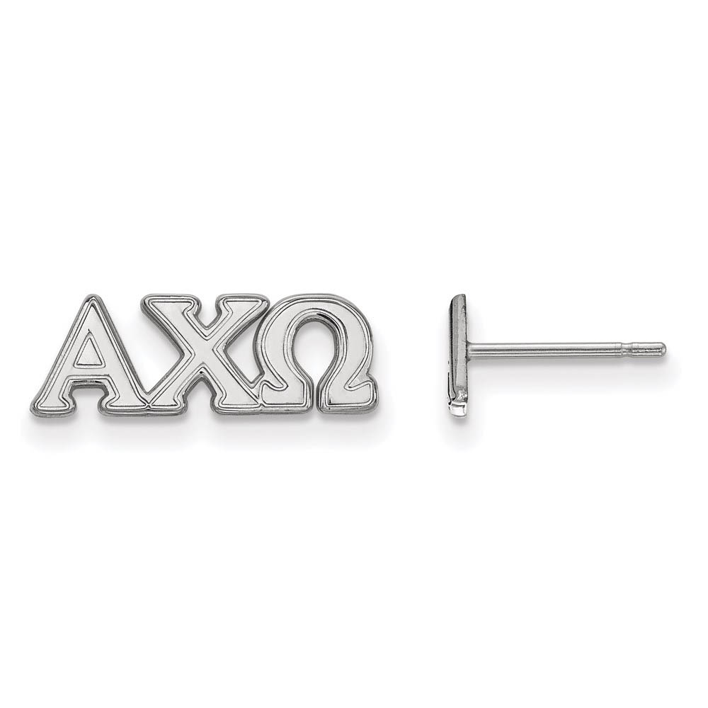 Sterling Silver Alpha Chi Omega Post Earrings