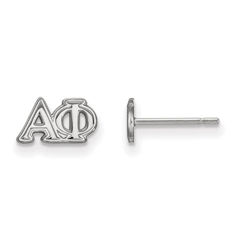 Sterling Silver Alpha Phi Greek Letters Post Earrings