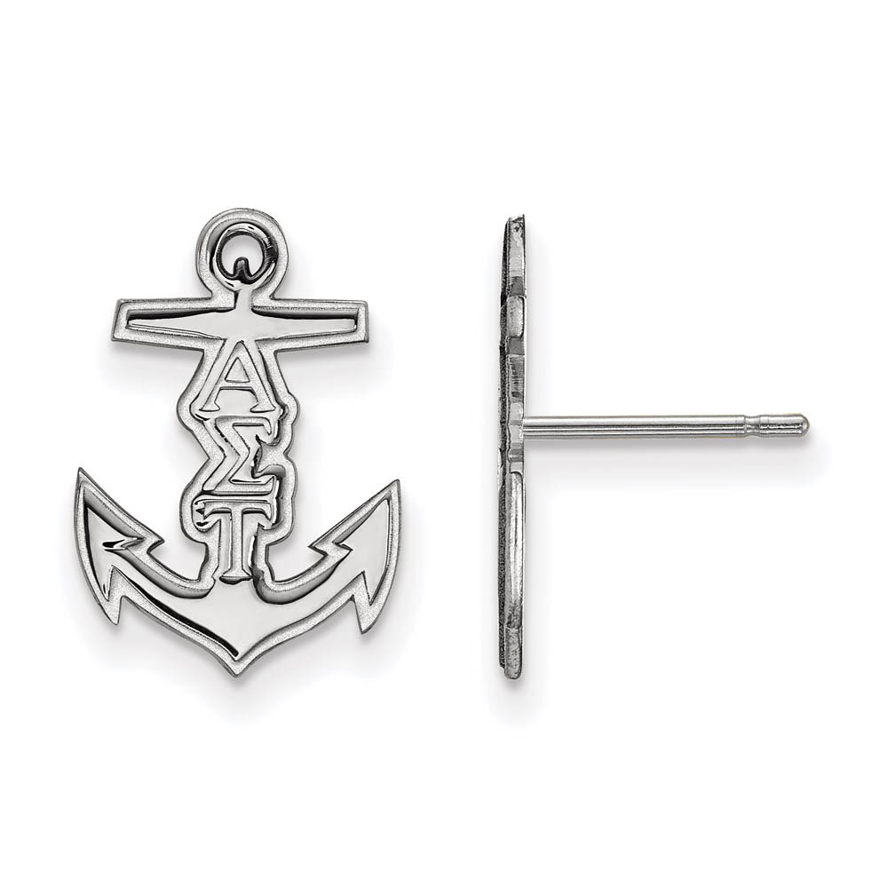 Sterling Silver Alpha Sigma Tau Post Earrings