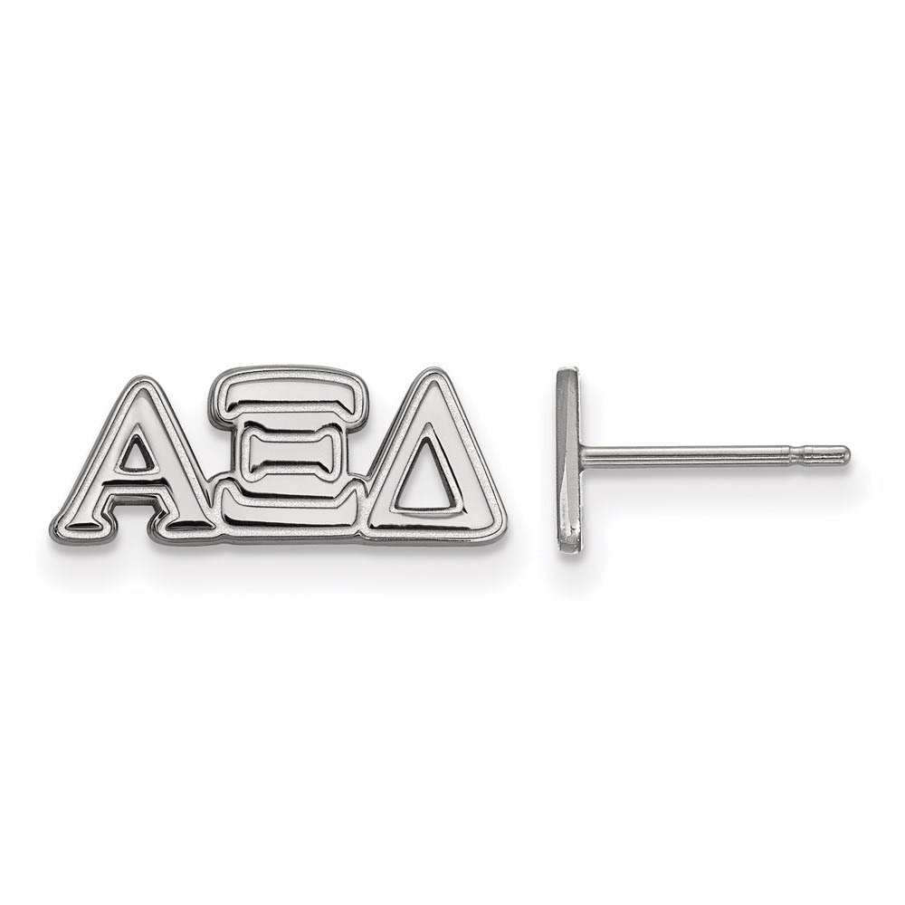 Sterling Silver Alpha Xi Delta Greek Post Earrings