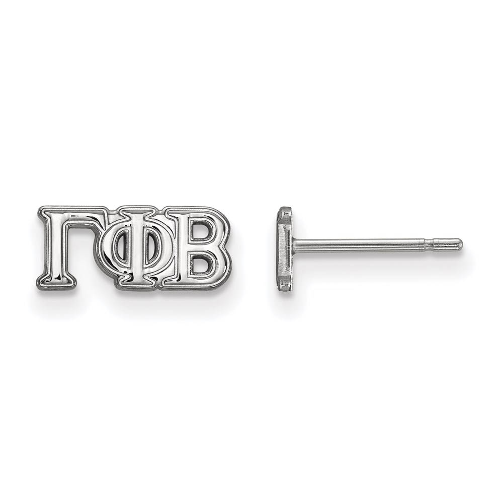 Sterling Silver Gamma Phi Beta Greek Post Earrings