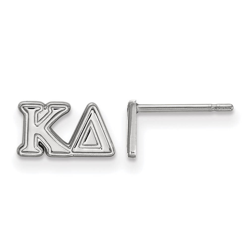 Sterling Silver Kappa Delta Greek Letters Post Earrings