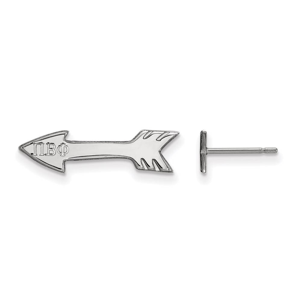 Sterling Silver Pi Beta Phi Post Earrings