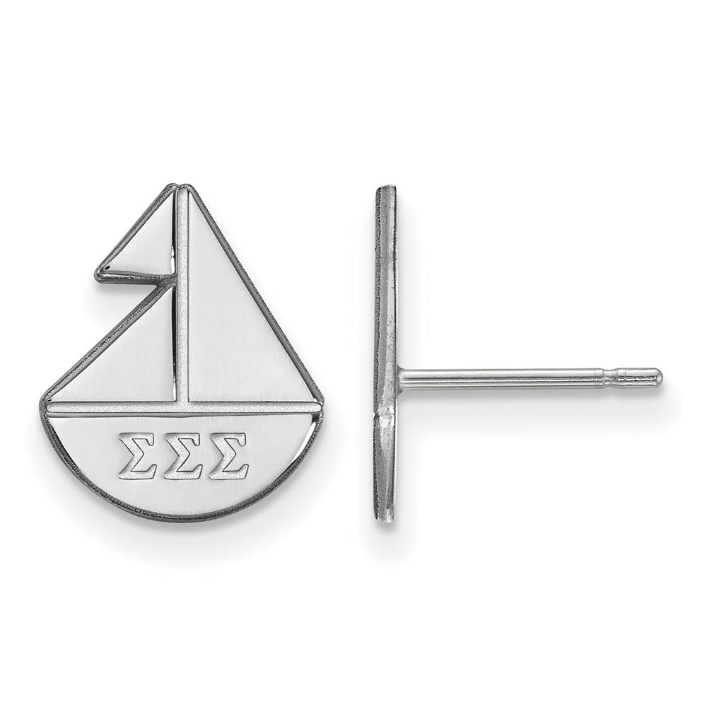 Sterling Silver Sigma Sigma Sigma Post Earrings