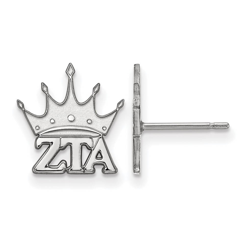 Sterling Silver Zeta Tau Alpha Post Earrings