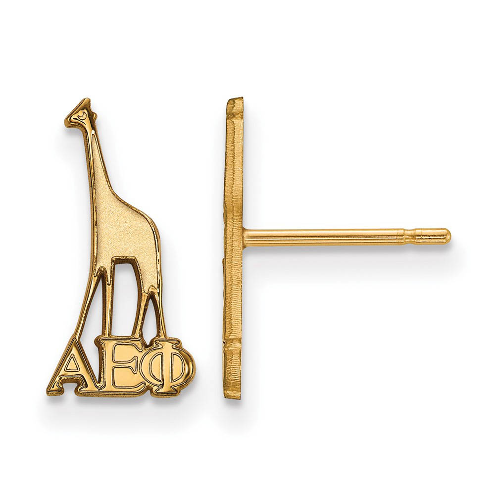 14K Plated Silver Alpha Epsilon Phi Post Earrings