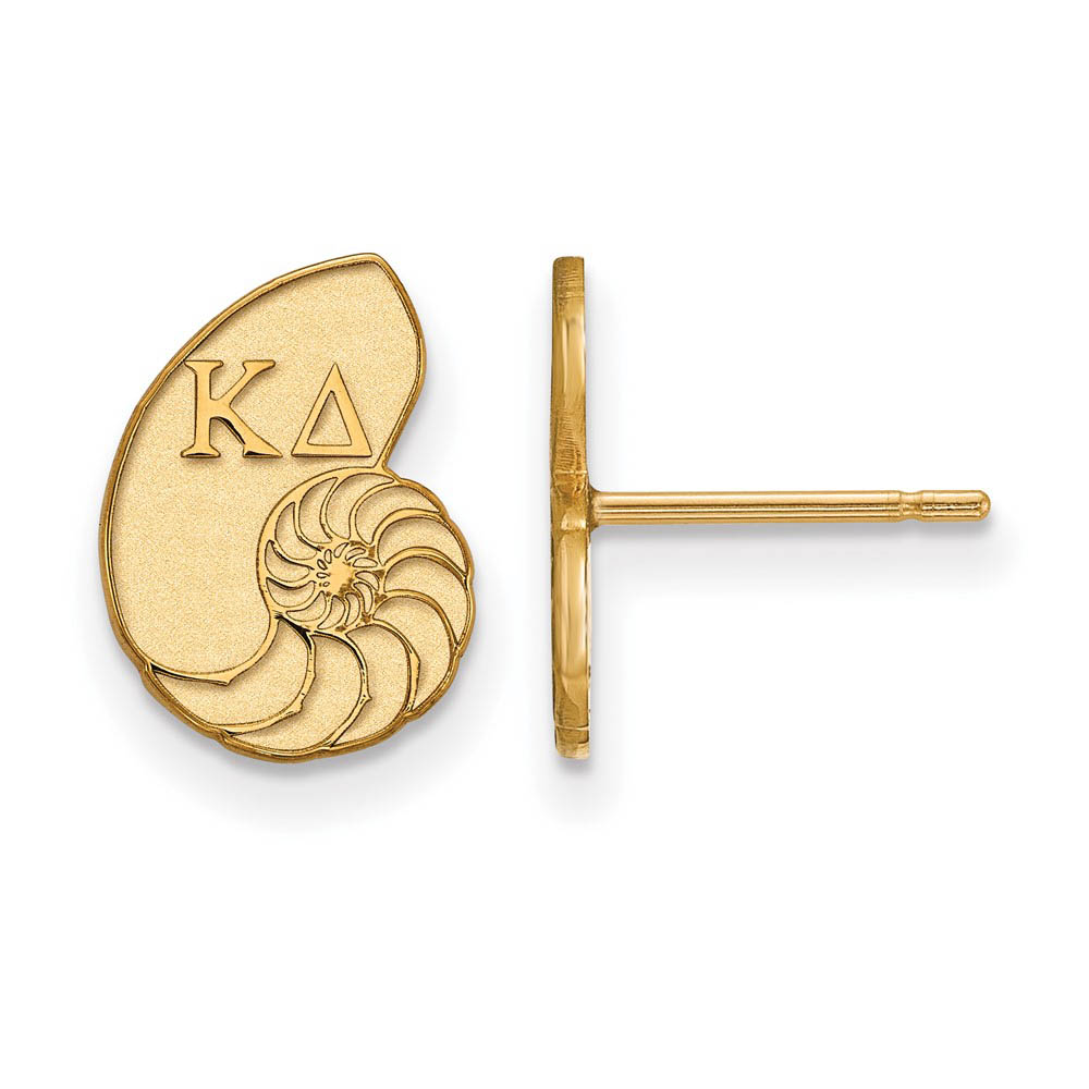 14K Plated Silver Kappa Delta Post Earrings