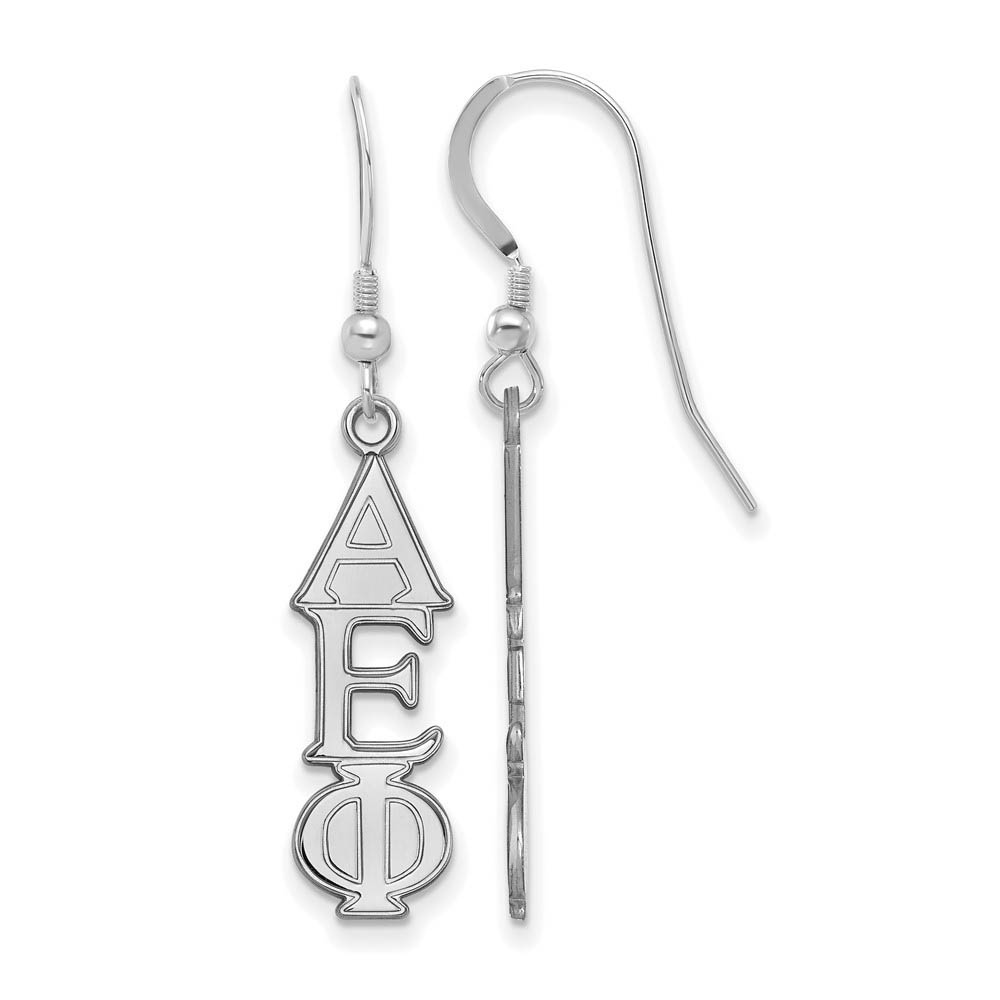 Sterling Silver Alpha Epsilon Phi Dangle Earrings