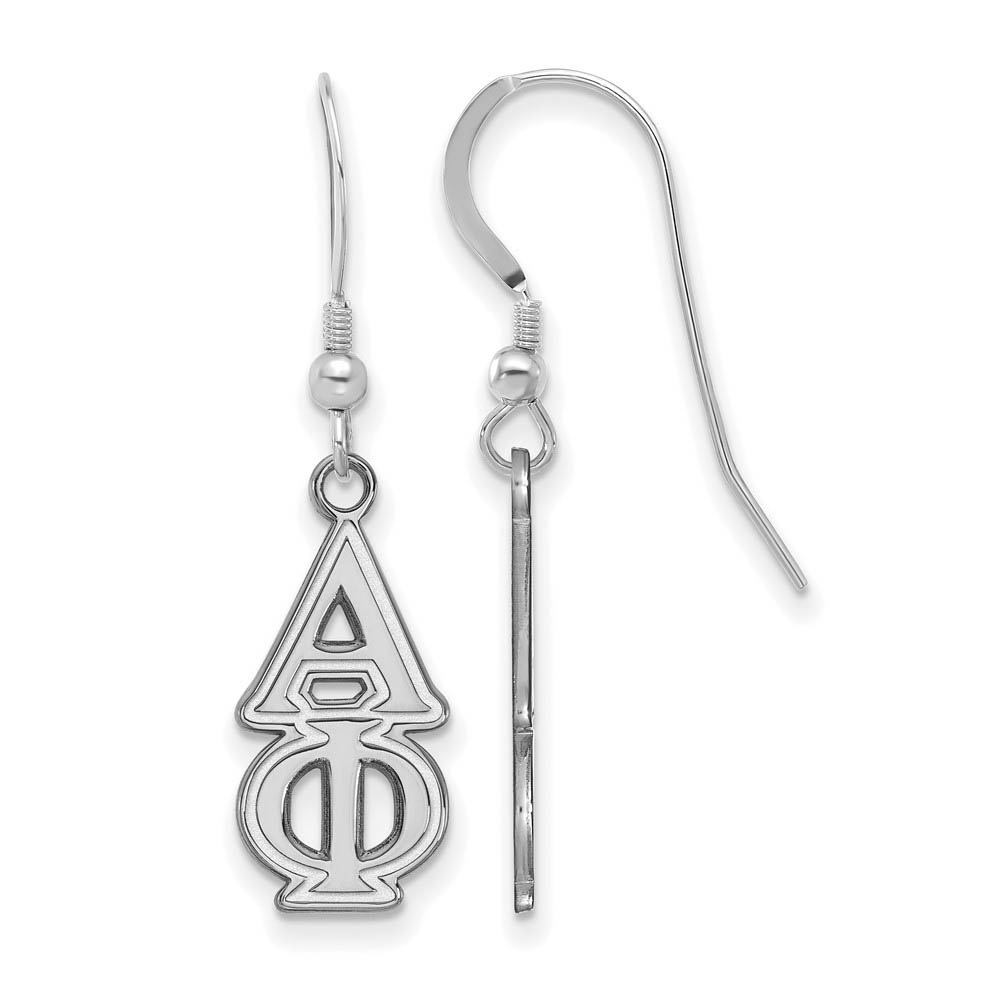 Sterling Silver Alpha Phi Dangle Earrings