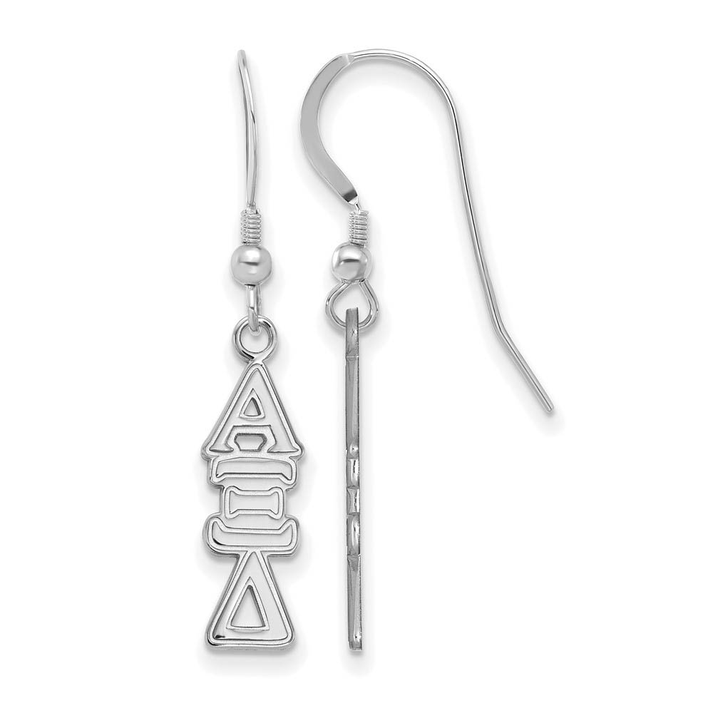 Sterling Silver Alpha Xi Delta Dangle Earrings