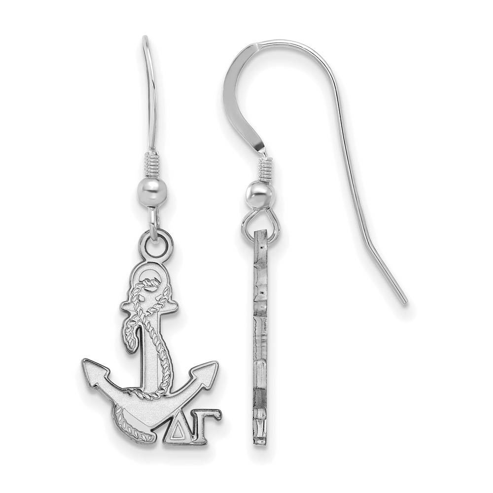 Sterling Silver Delta Gamma Dangle Earrings