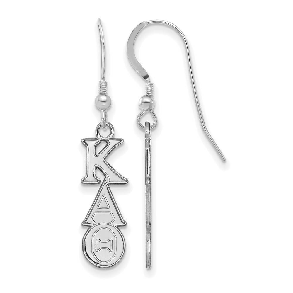 Sterling Silver Kappa Alpha Theta Dangle Earrings