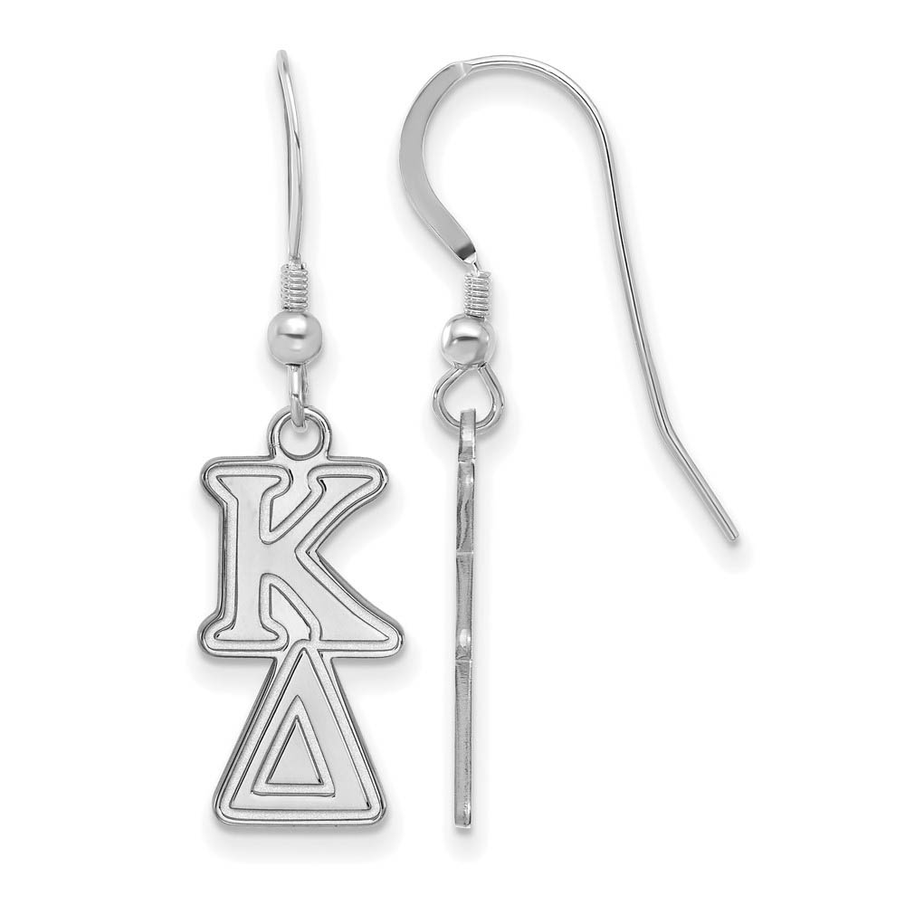 Sterling Silver Kappa Delta Dangle Earrings