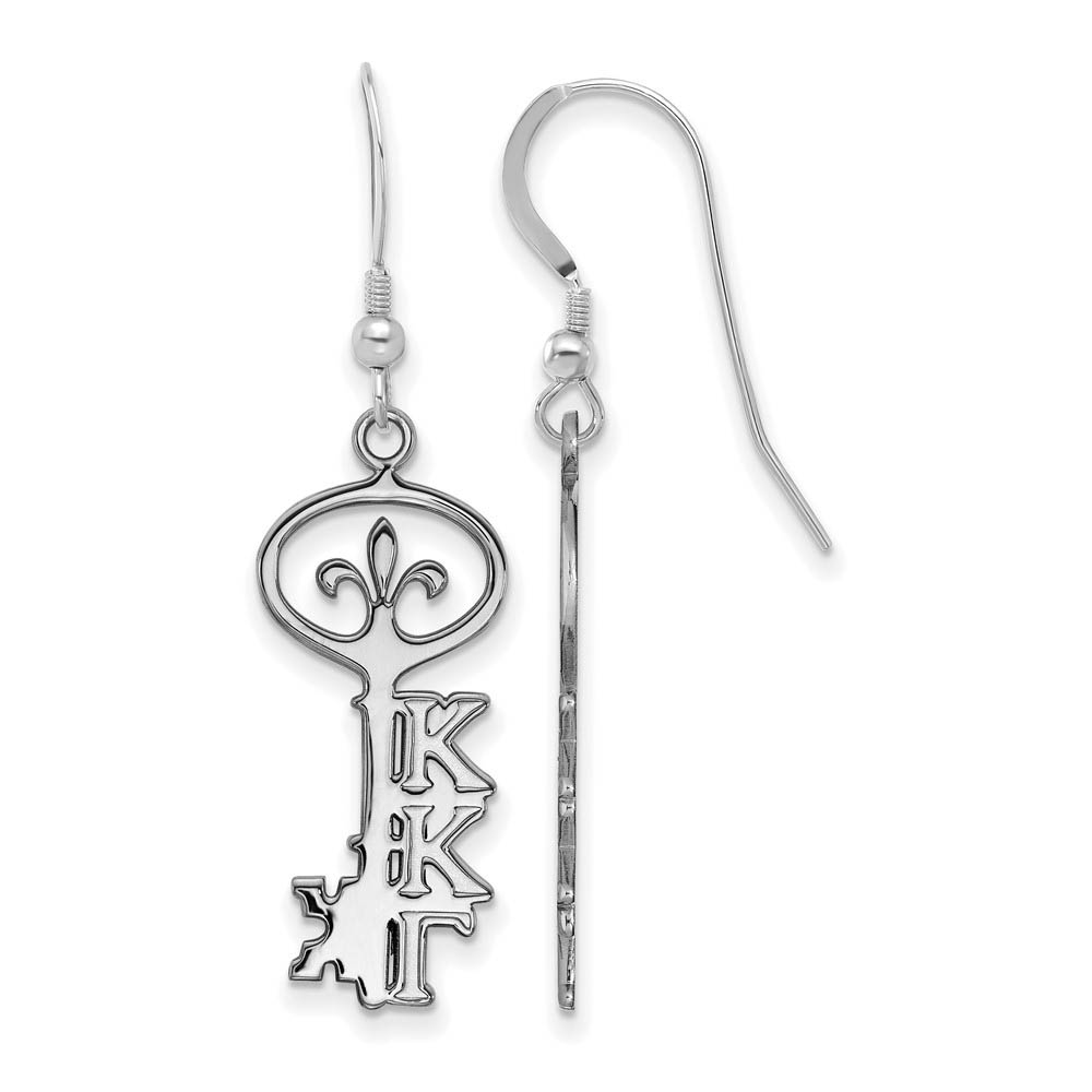 Sterling Silver Kappa Kappa Gamma Dangle Earrings