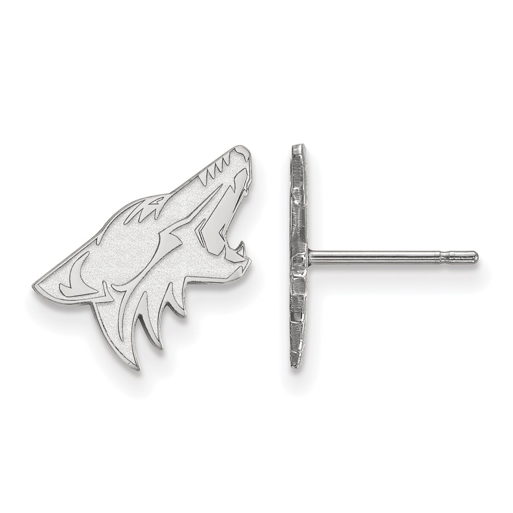 10k White Gold NHL Arizona Coyotes Post Earrings