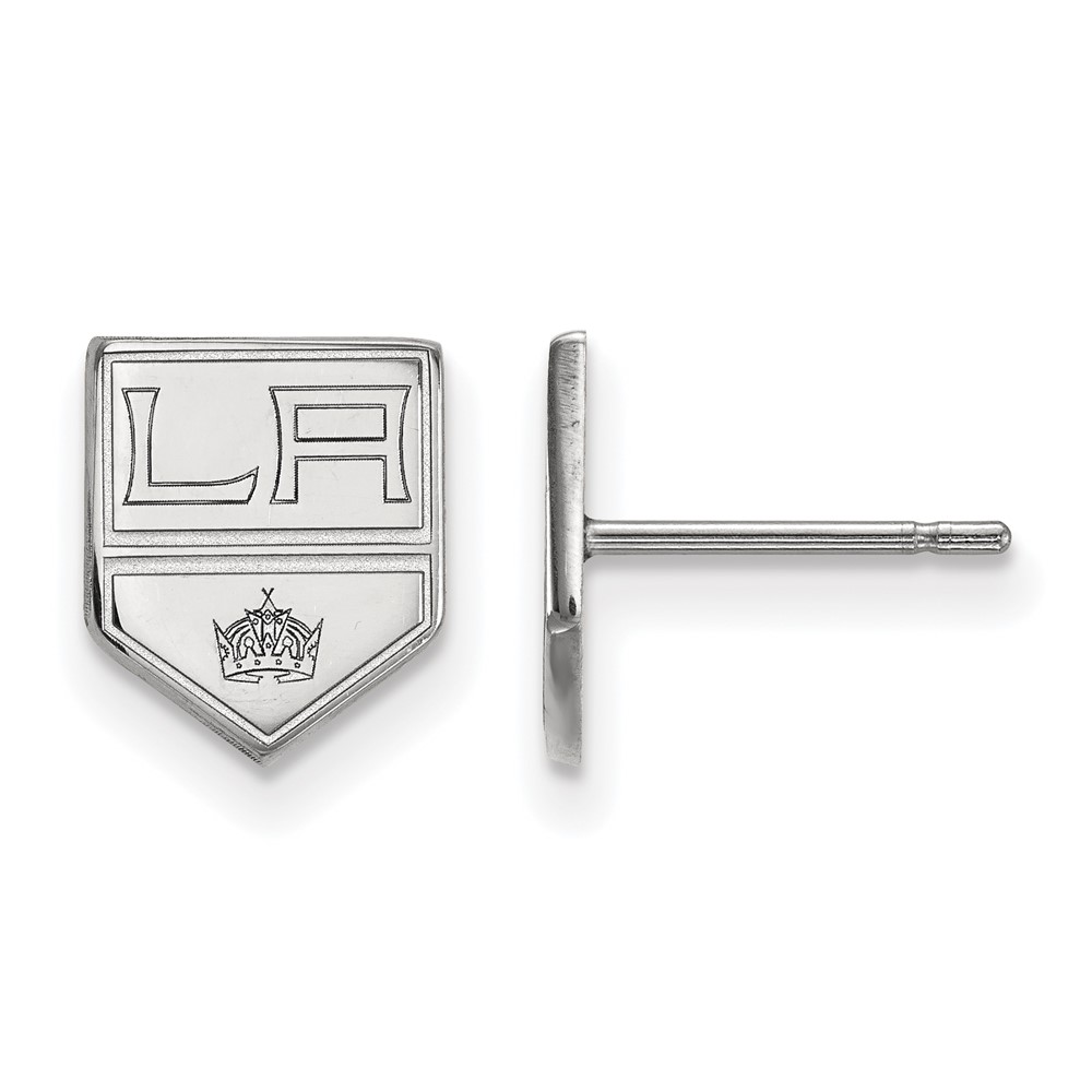 14k White Gold NHL Los Angeles Kings Post Earrings
