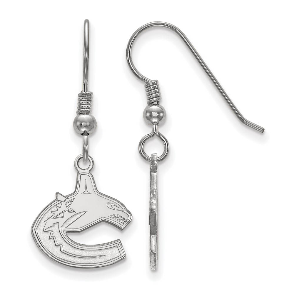 Sterling Silver NHL Vancouver Canucks Dangle Earrings