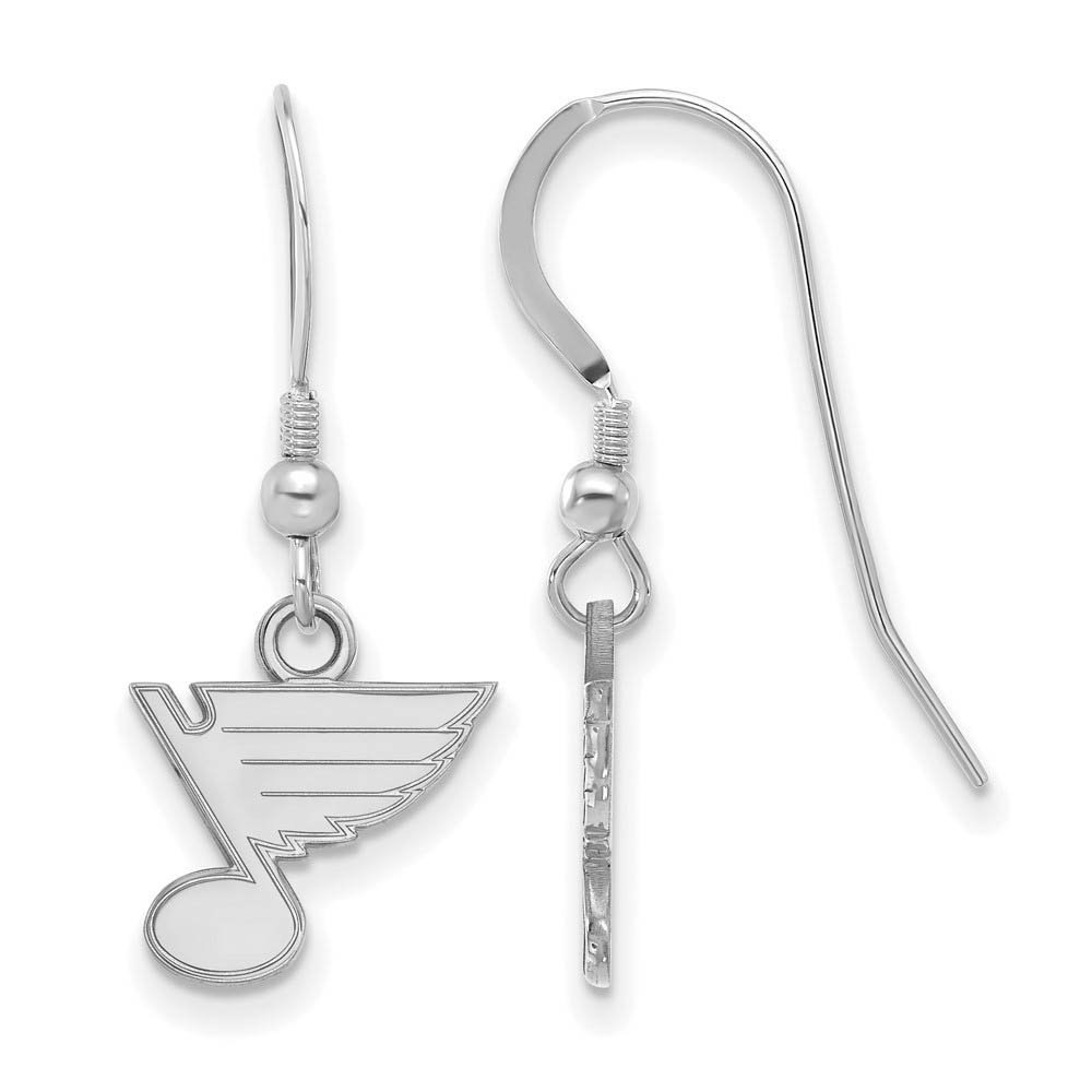 Sterling Silver NHL St. Louis Blues Dangle Earrings