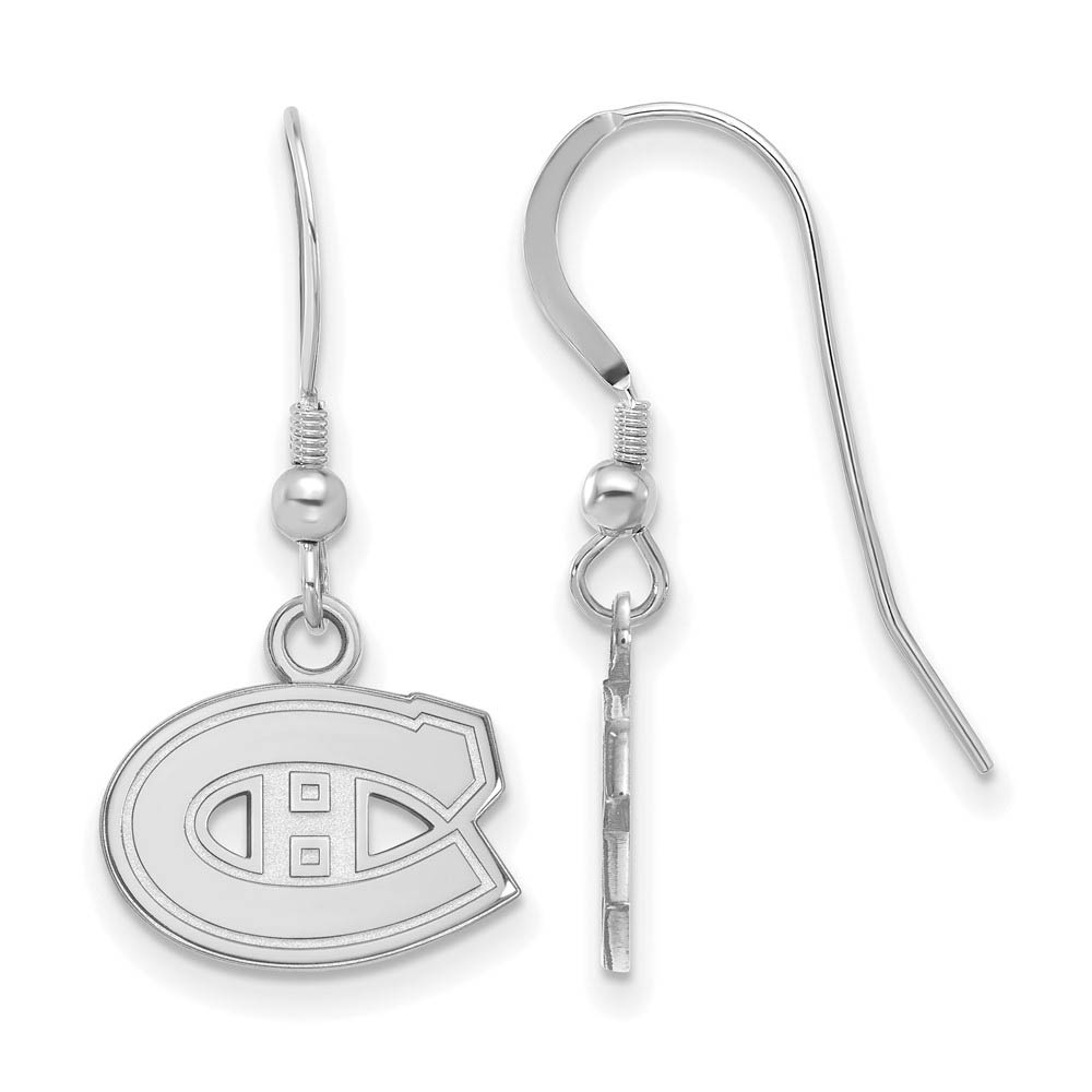 Sterling Silver NHL Montreal Canadiens Dangle Earrings
