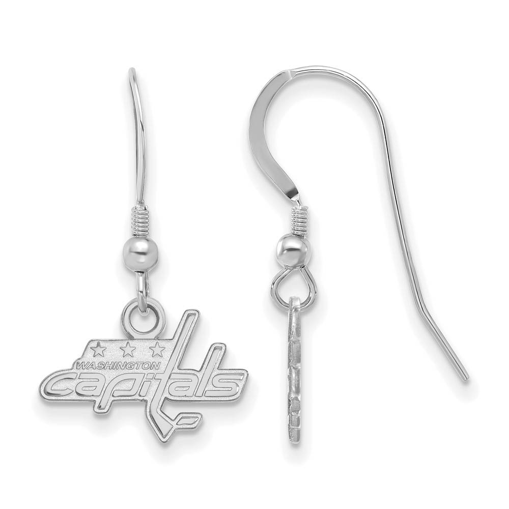 Sterling Silver NHL Washington Capitals Dangle Earrings