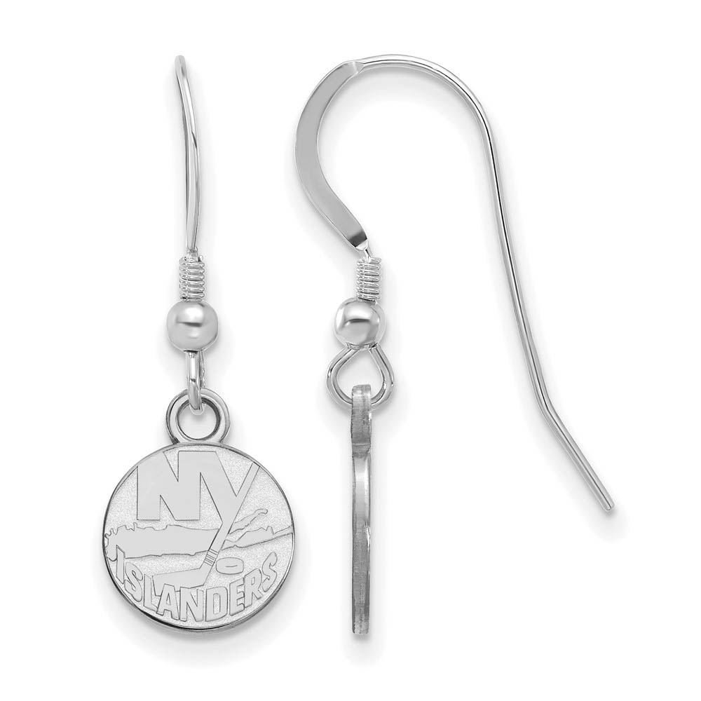 Sterling Silver NHL New York Islanders Dangle Earrings