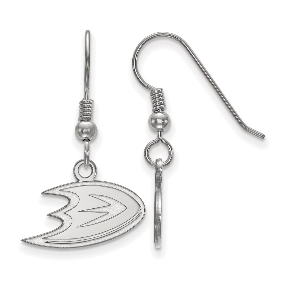 Sterling Silver NHL Anaheim Ducks Dangle Earrings