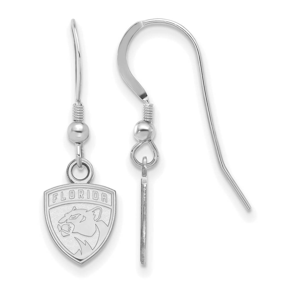 Sterling Silver NHL Florida Panthers Dangle Earrings