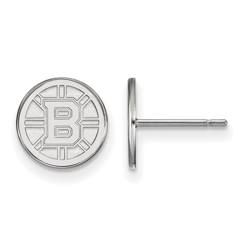 Sterling Silver NHL Boston Bruins Post Earrings
