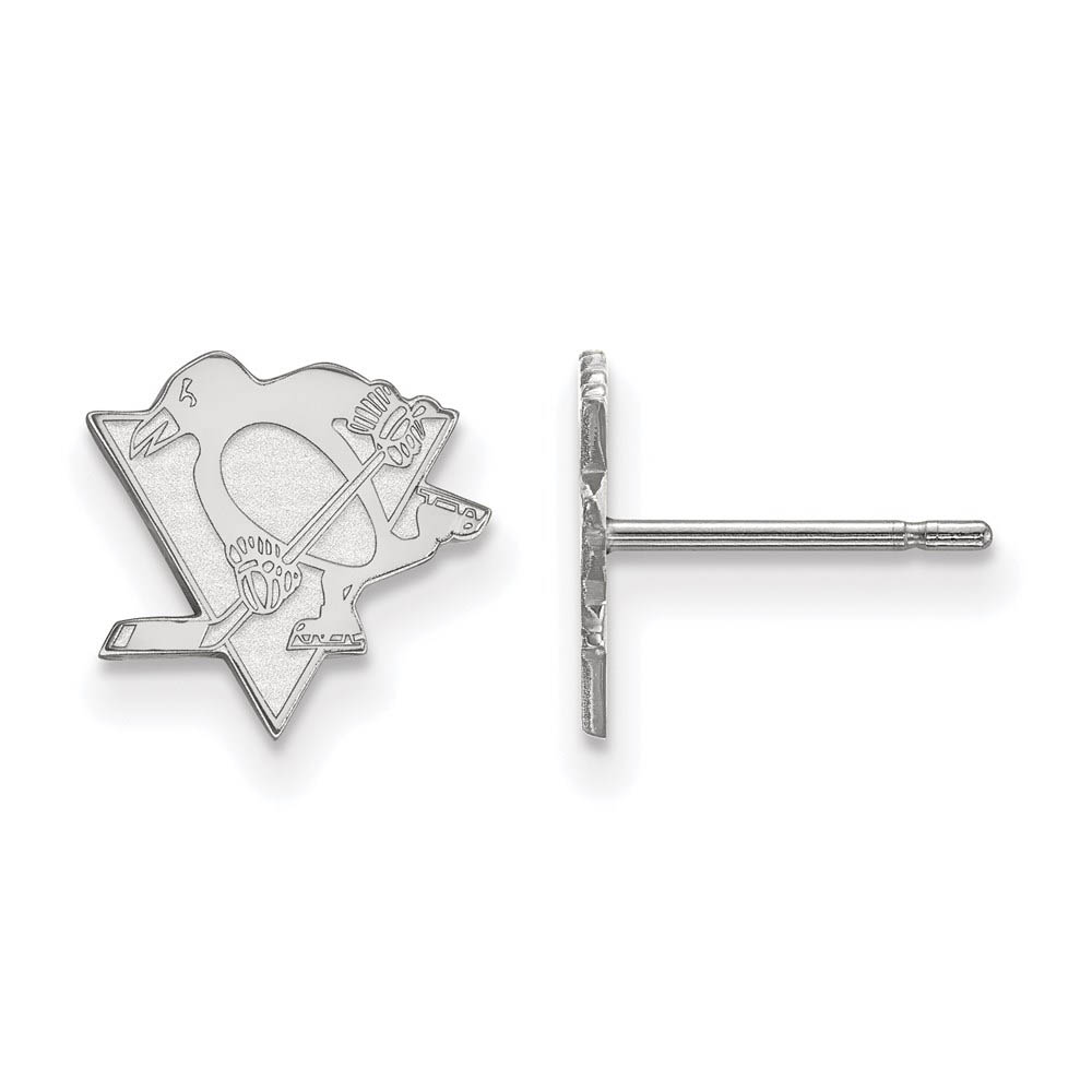 Sterling Silver NHL Pittsburgh Penguins Post Earrings