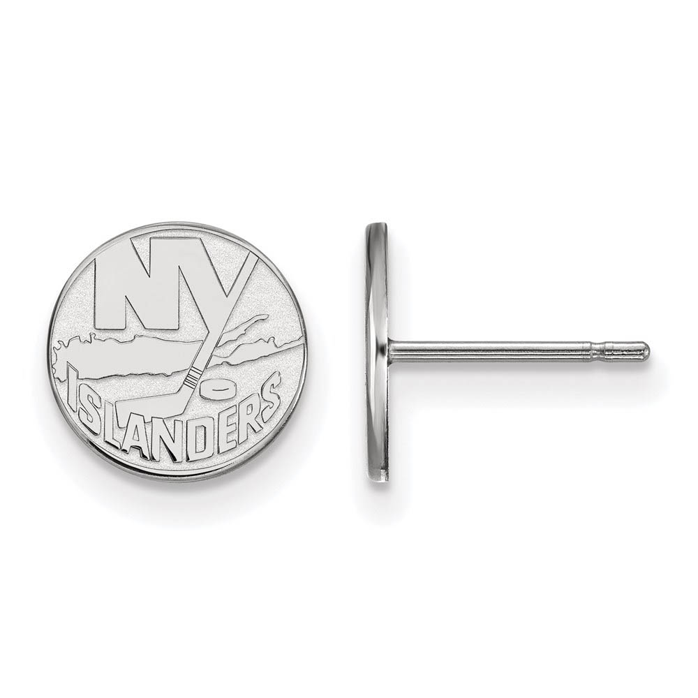 Sterling Silver NHL New York Islanders Post Earrings