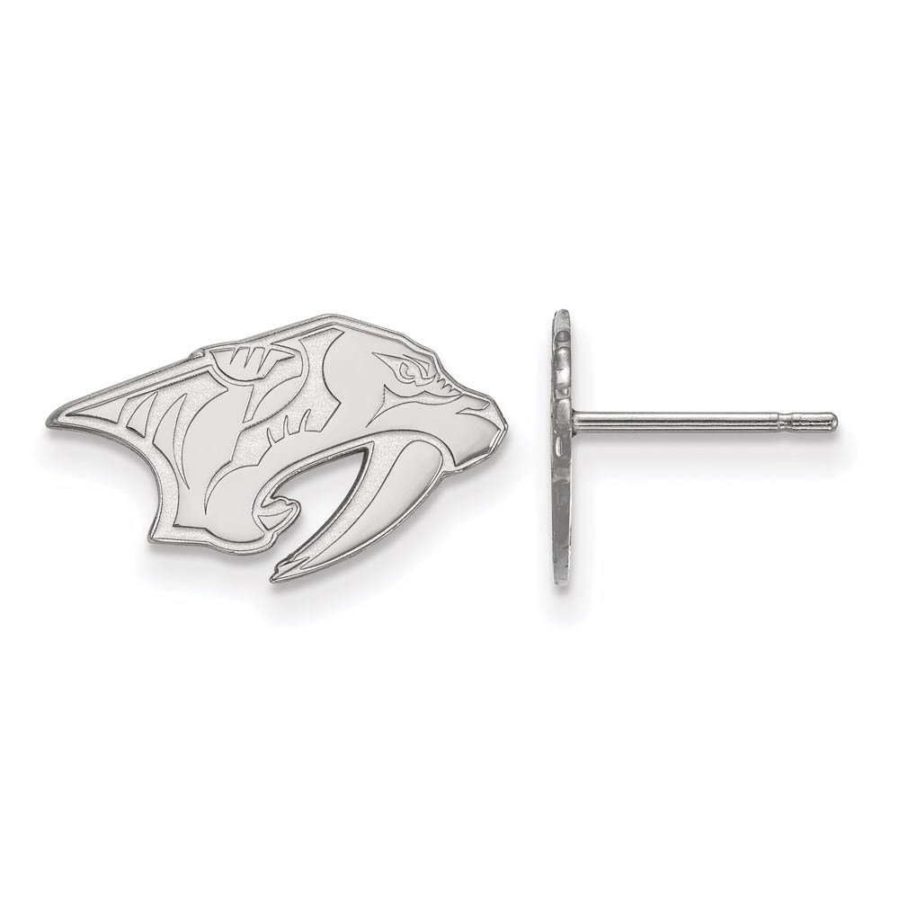 Sterling Silver NHL Nashville Predators Post Earrings
