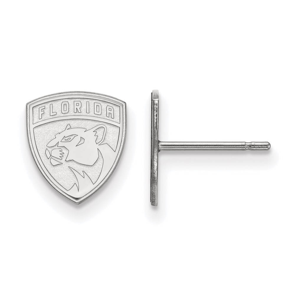 Sterling Silver NHL Florida Panthers Post Earrings