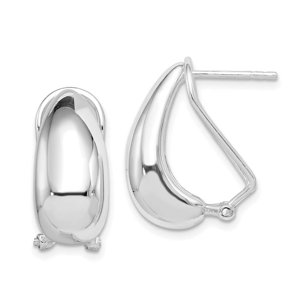 Sterling Silver Tapered Drop Earrings