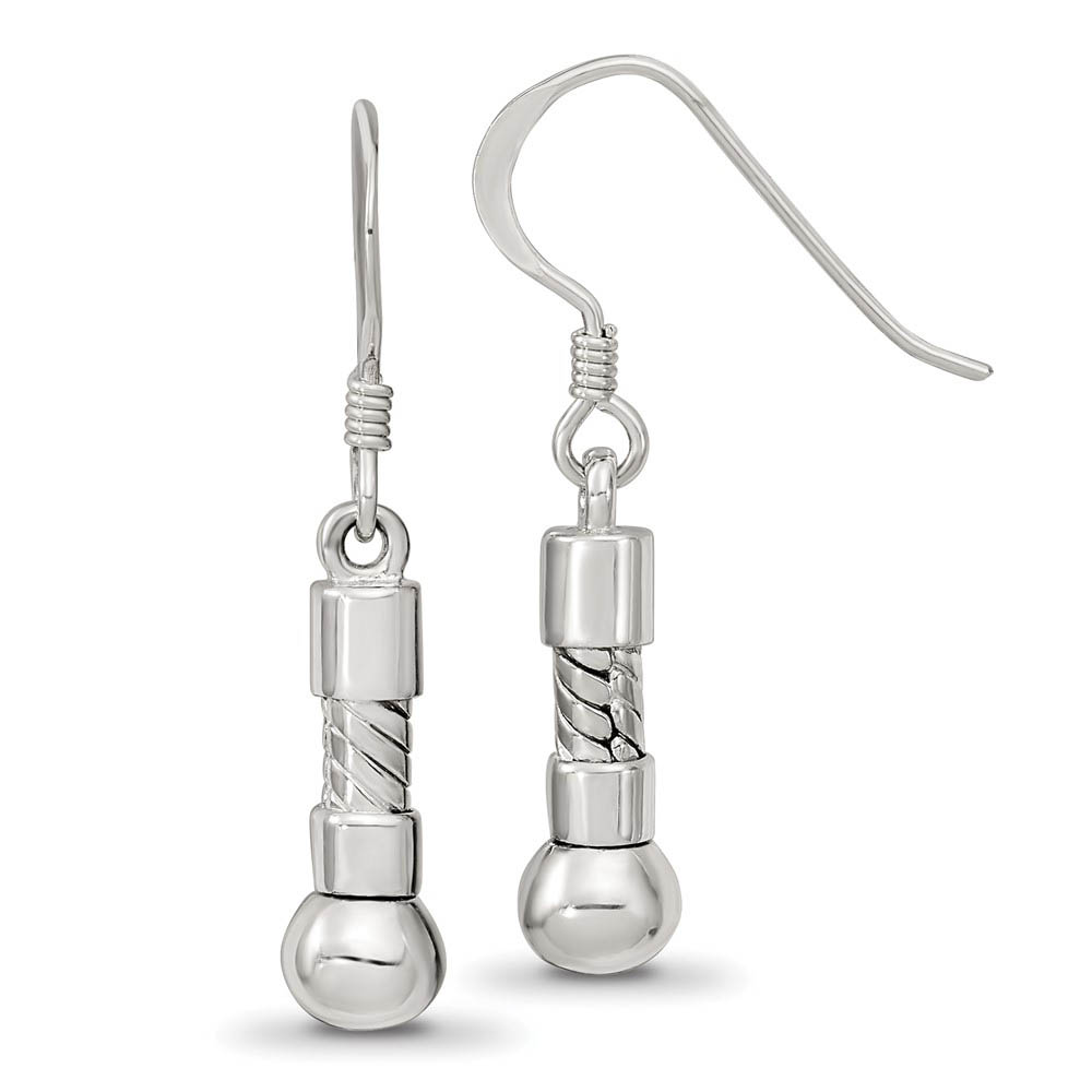 Sterling Silver Starter Bead Short Dangle Earrings