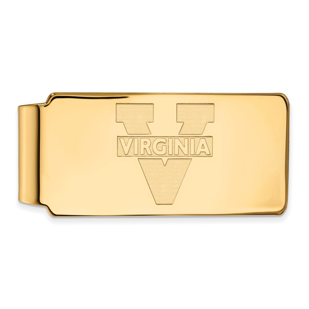 14k Yellow Gold U of Virginia Money Clip