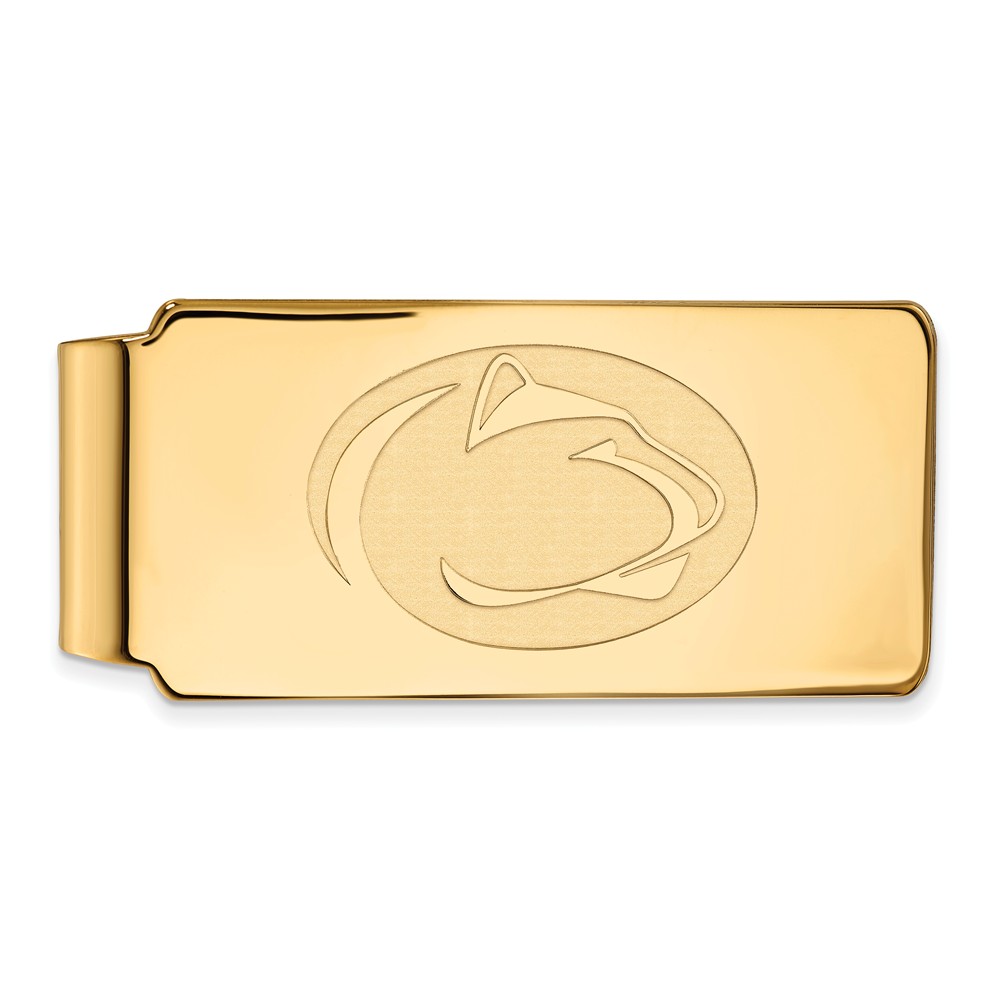14k Yellow Gold Penn State Lions Logo Money Clip