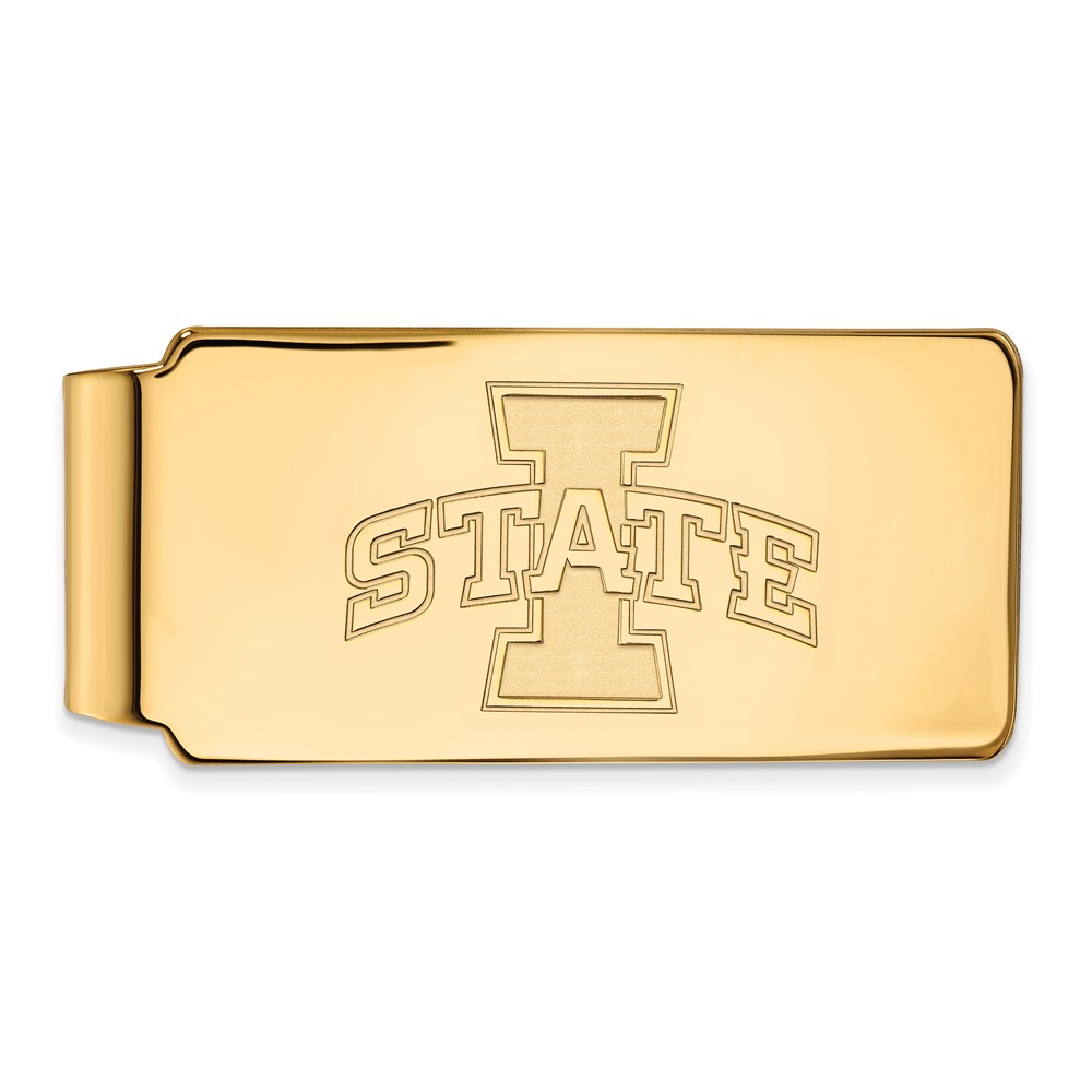 14k Gold Plated Silver Iowa State Money Clip