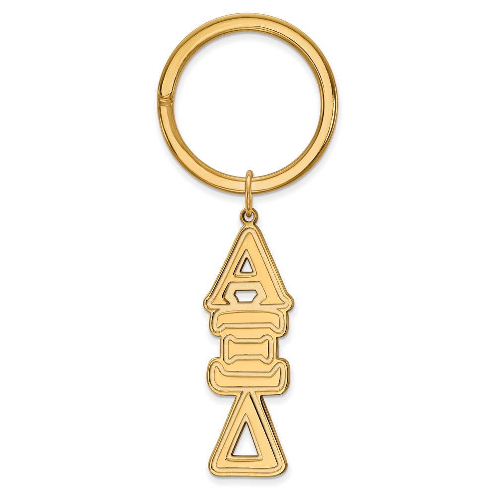 14K Plated Silver Alpha Xi Delta Key Chain