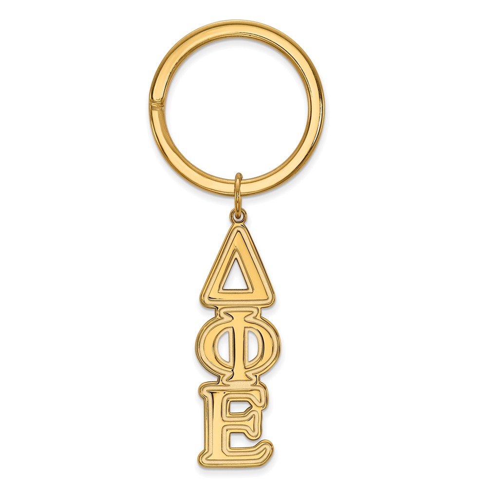 14K Plated Silver Delta Phi Epsilon Key Chain